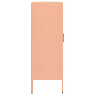 Varastokaappi pinkki 80x35x101,5 cm teräs