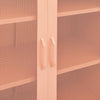Varastokaappi pinkki 80x35x101,5 cm teräs
