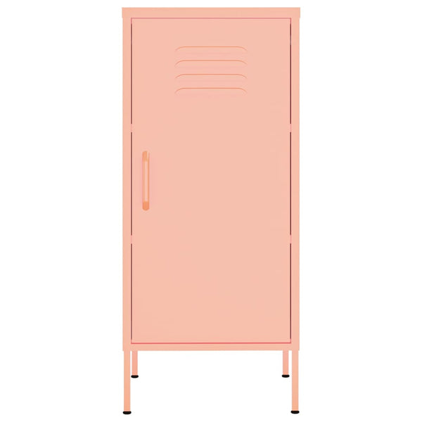 Varastokaappi pinkki 42,5x35x101,5 cm teräs