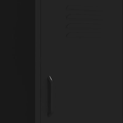 Musta varastokaappi Genioara 42,5x35x101,5cm (teräs)