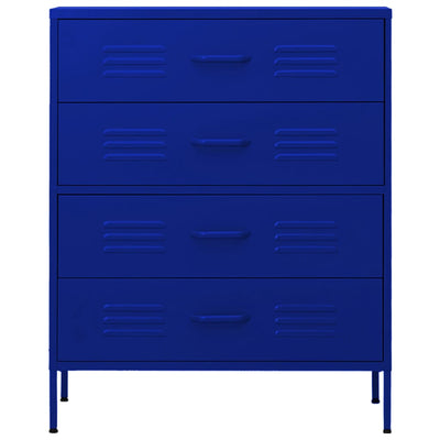 Laivastonsininen lipasto Andel 80x35x101,5cm (teräs)