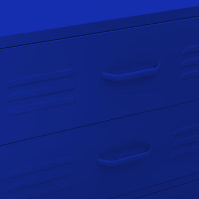 Laivastonsininen lipasto Andel 80x35x101,5cm (teräs)