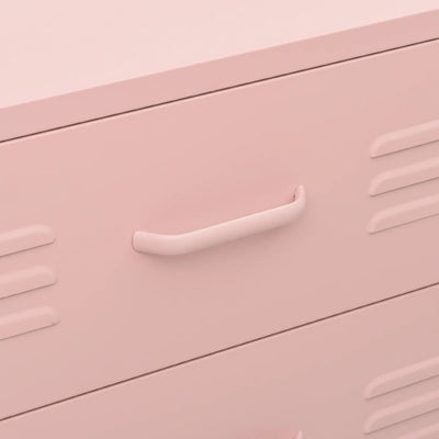 Lipasto pinkki 80x35x101,5 cm teräs