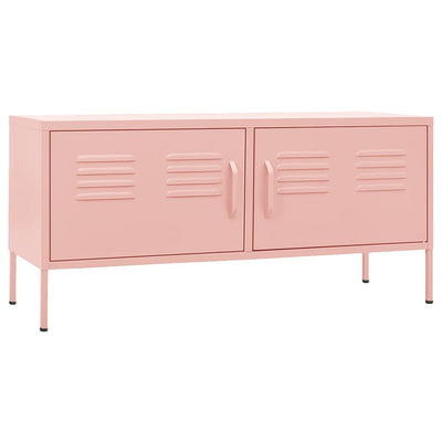 TV-taso pinkki 105x35x50 cm teräs