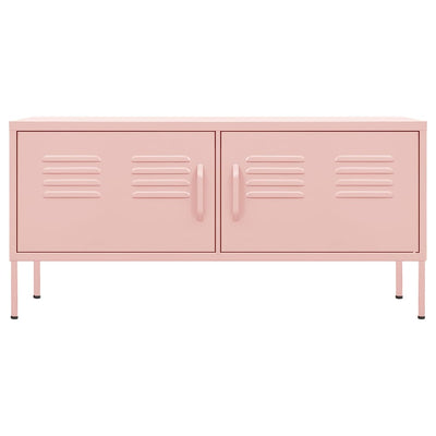 TV-taso pinkki 105x35x50 cm teräs