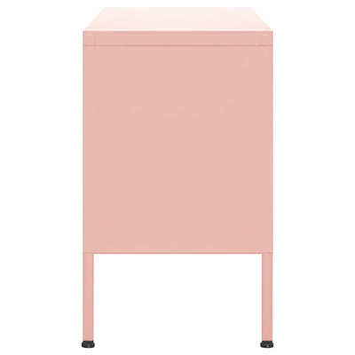 TV-taso pinkki 105x35x50 cm teräs