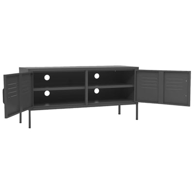TV-taso antrasiitti 105x35x50 cm teräs