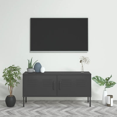 Antrasiitti tv-taso Corda 105x35x50cm (teräs)