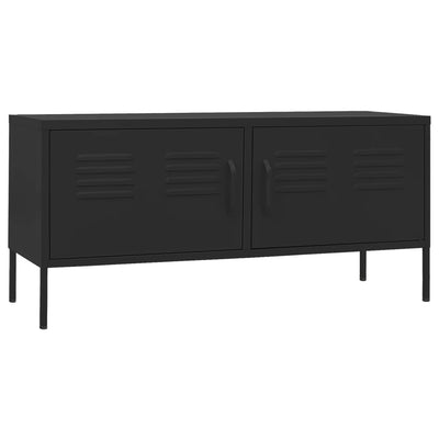 TV-taso musta 105x35x50 cm teräs