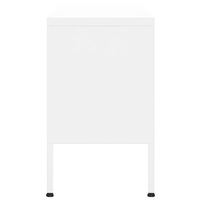 TV-taso valkoinen 105x35x50 cm teräs