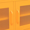 TV-taso sinapinkeltainen 105x35x50 cm teräs