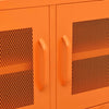 TV-taso oranssi 105x35x50 cm teräs