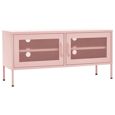 TV-taso pinkki 105x35x50 cm teräs