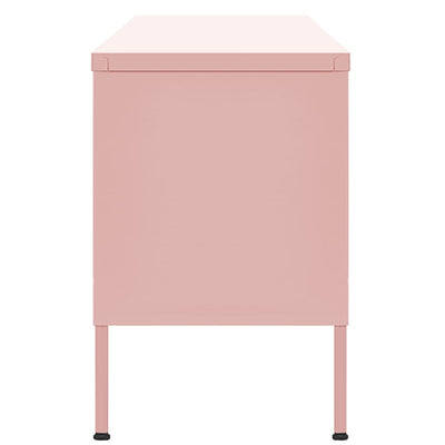 TV-taso pinkki 105x35x50 cm teräs