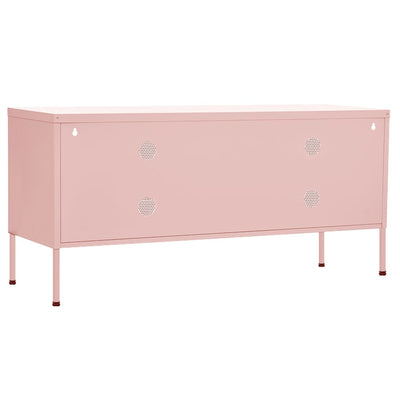 TV-taso pinkki 105x35x50 cm teräs