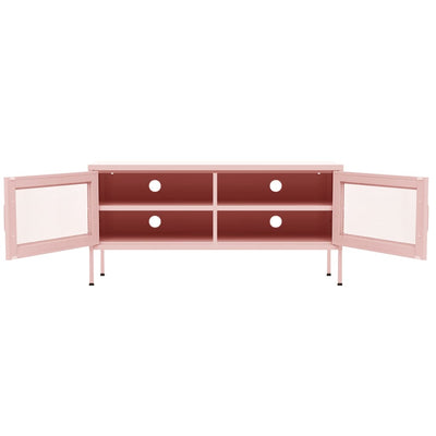TV-taso pinkki 105x35x50 cm teräs