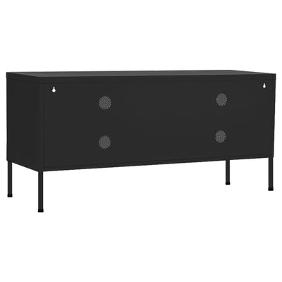 TV-taso musta 105x35x50 cm teräs