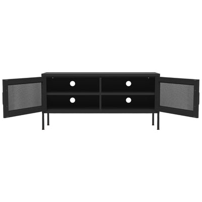 TV-taso musta 105x35x50 cm teräs