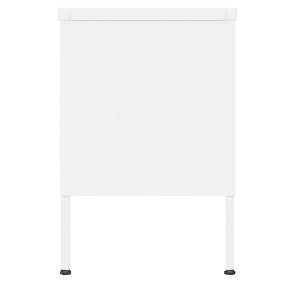 TV-taso valkoinen 105x35x50 cm teräs