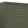 Oliivinvihreä vaatekaappi Hubbard 90x50x180cm (teräs)