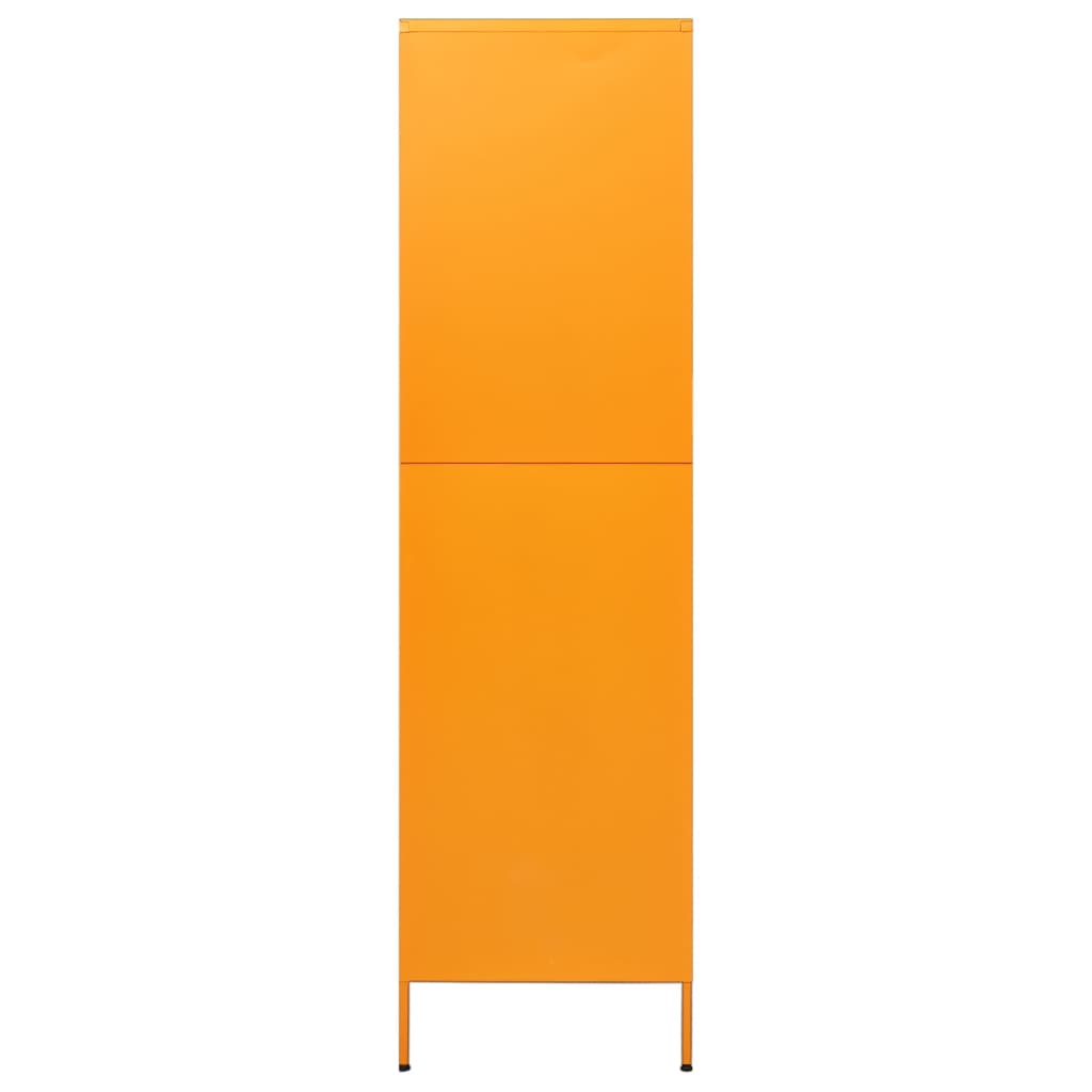 Sinapinkeltainen vaatekaappi Hubbard 90x50x180cm (teräs)