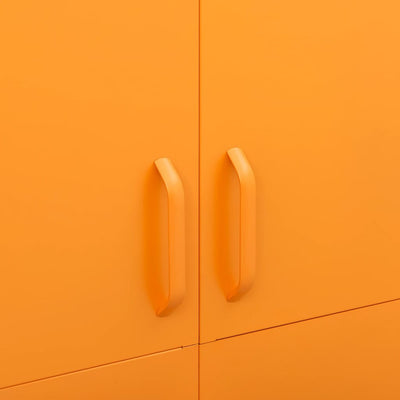 Sinapinkeltainen vaatekaappi Hubbard 90x50x180cm (teräs)