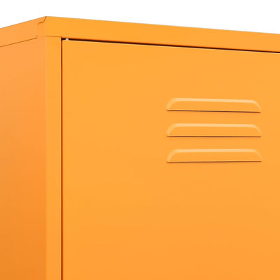 Sinapinkeltainen vaatekaappi Hubbard 90x50x180cm (teräs)