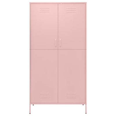 Pinkki vaatekaappi Hubbard 90x50x180cm (teräs)