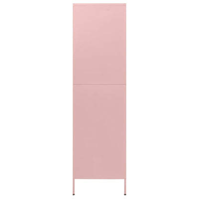Pinkki vaatekaappi Hubbard 90x50x180cm (teräs)