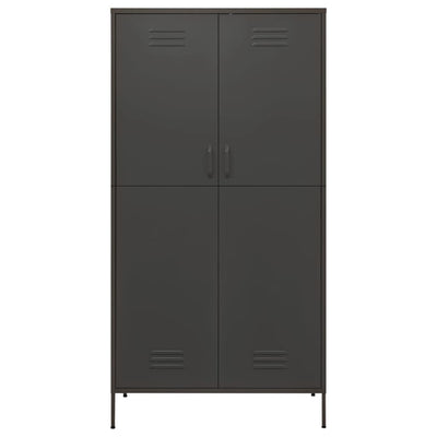 Antrasiitti vaatekaappi Hubbard 90x50x180cm (teräs)