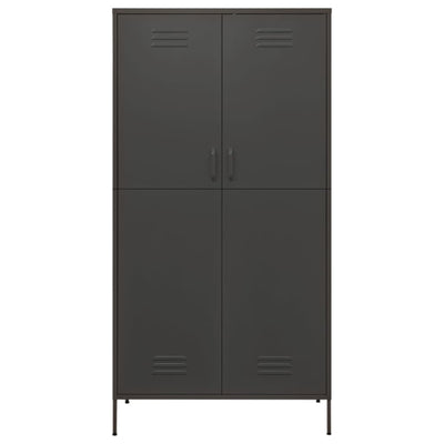 Vaatekaappi antrasiitti 90x50x180 cm teräs