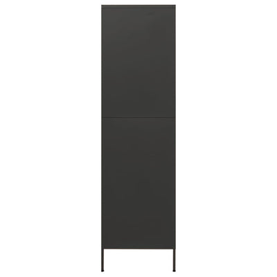 Vaatekaappi antrasiitti 90x50x180 cm teräs