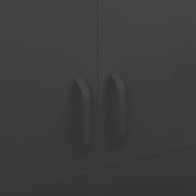 Antrasiitti vaatekaappi Hubbard 90x50x180cm (teräs)