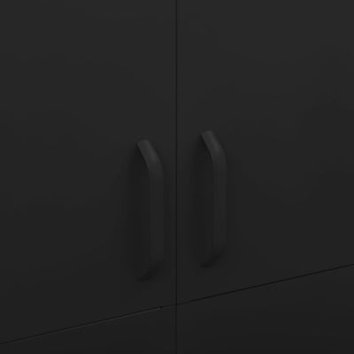 Musta vaatekaappi Hubbard 90x50x180cm (teräs)