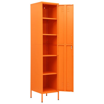 Pukukaappi oranssi 35x46x180 cm teräs
