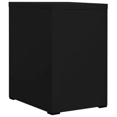 Arkistokaappi musta 46x62x72,5 cm teräs