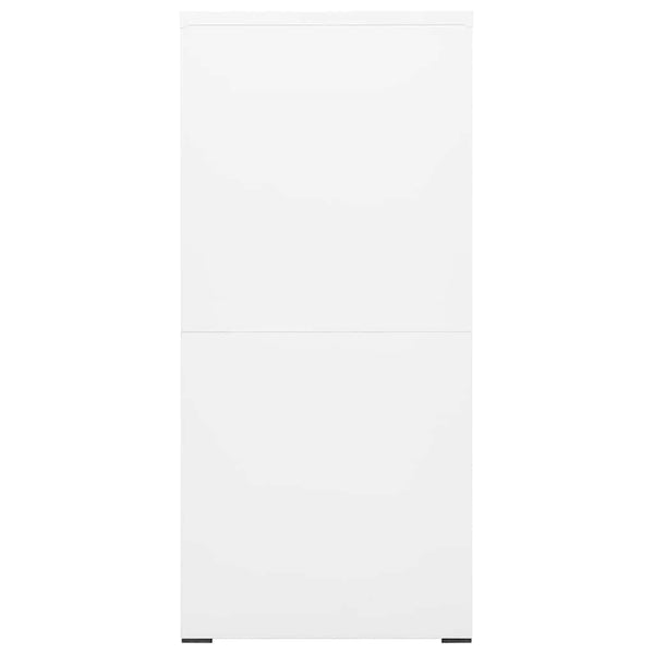 Arkistokaappi valkoinen 46x62x133 cm teräs