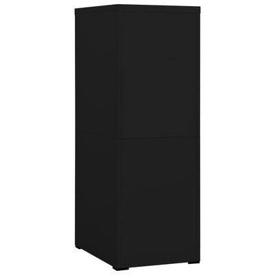 Arkistokaappi musta 46x62x133 cm teräs