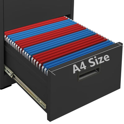 Antrasiitti arkistokaappi Seuda 46x62x133cm (teräs)