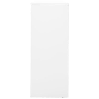 Toimistokaappi valkoinen 90x40x102 cm teräs