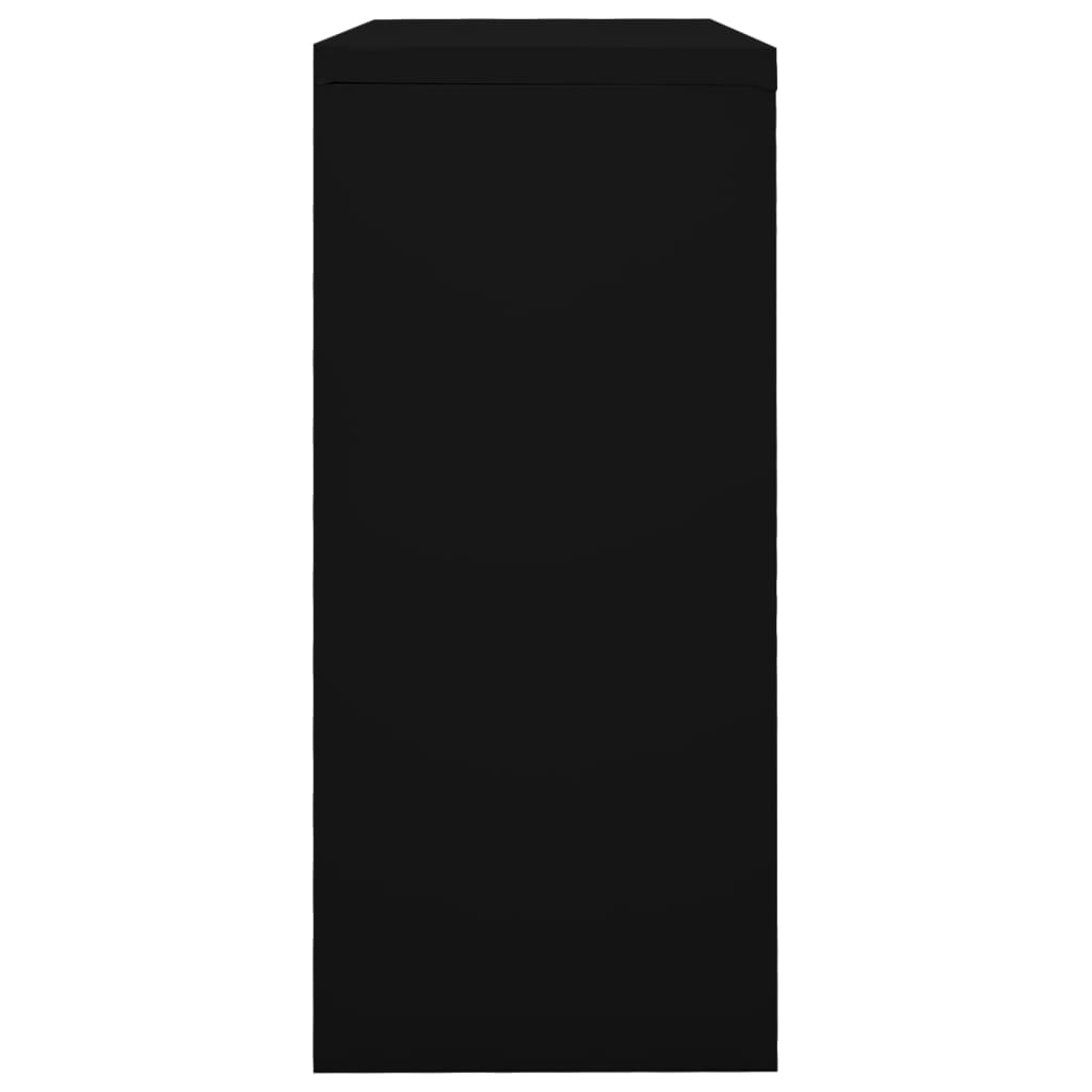 Musta liukuovikaappi Bublos 90x40x90cm (teräs)