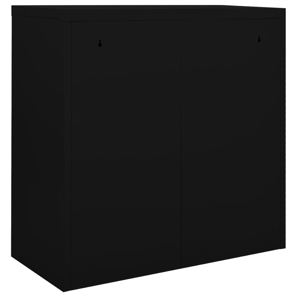 Musta liukuovikaappi Bublos 90x40x90cm (teräs)