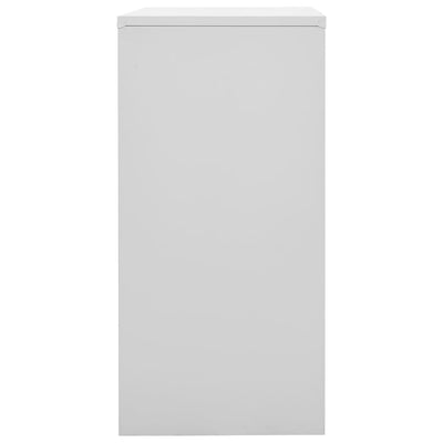 Pukukaappi vaaleanharmaa ja sininen 90x45x92,5 cm teräs