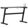Pelipöytä LED-valot ja Z-muoto musta 110x60x75 cm
