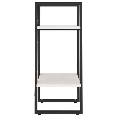 Valkoinen kirjahylly Hosseini 40x30x70cm (2-tasoinen, mänty)