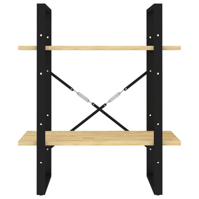 2-tasoinen kirjahylly Airelian 60x30x70cm (mänty)