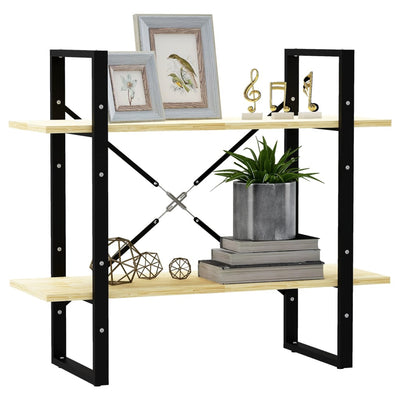 2-tasoinen kirjahylly Borzos 80x30x70cm (mänty)