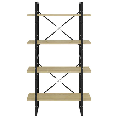 Sonoma tammi 4-tasoinen kirjahylly Borzos 80x30x140cm (puinen)