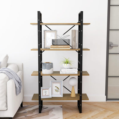 4-tasoinen kirjahylly Borzos 80x30x140cm (mänty)