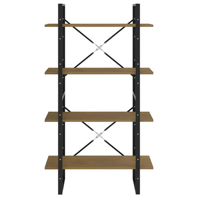 4-tasoinen kirjahylly Borzos 80x30x140cm (mänty)